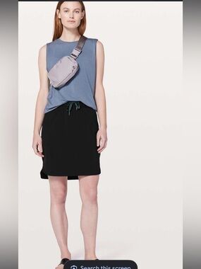 Size 12 Lululemon In The Fly Skirt, black